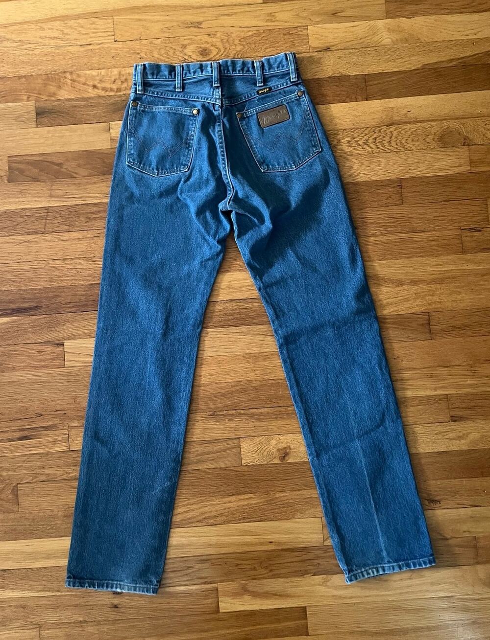 Vintage Wrangler Blue Denim High Rise Boot Cut Jeans 13MWZG Women’s 27x32.5